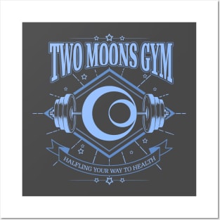 Two Moons Gym - Blue Posters and Art